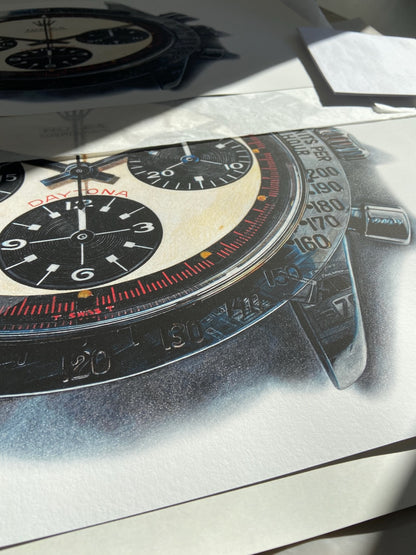 Fine Art Giclée-Druck: „Rolex Daytona Paul Newman“