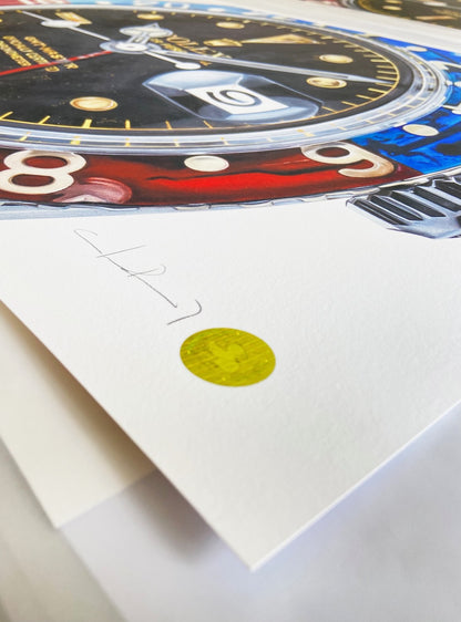 Fine Art Giclée Print: „Rolex GMT Master 6542“