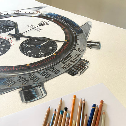 Fine Art Giclée Print: "Rolex Daytona Paul Newman"